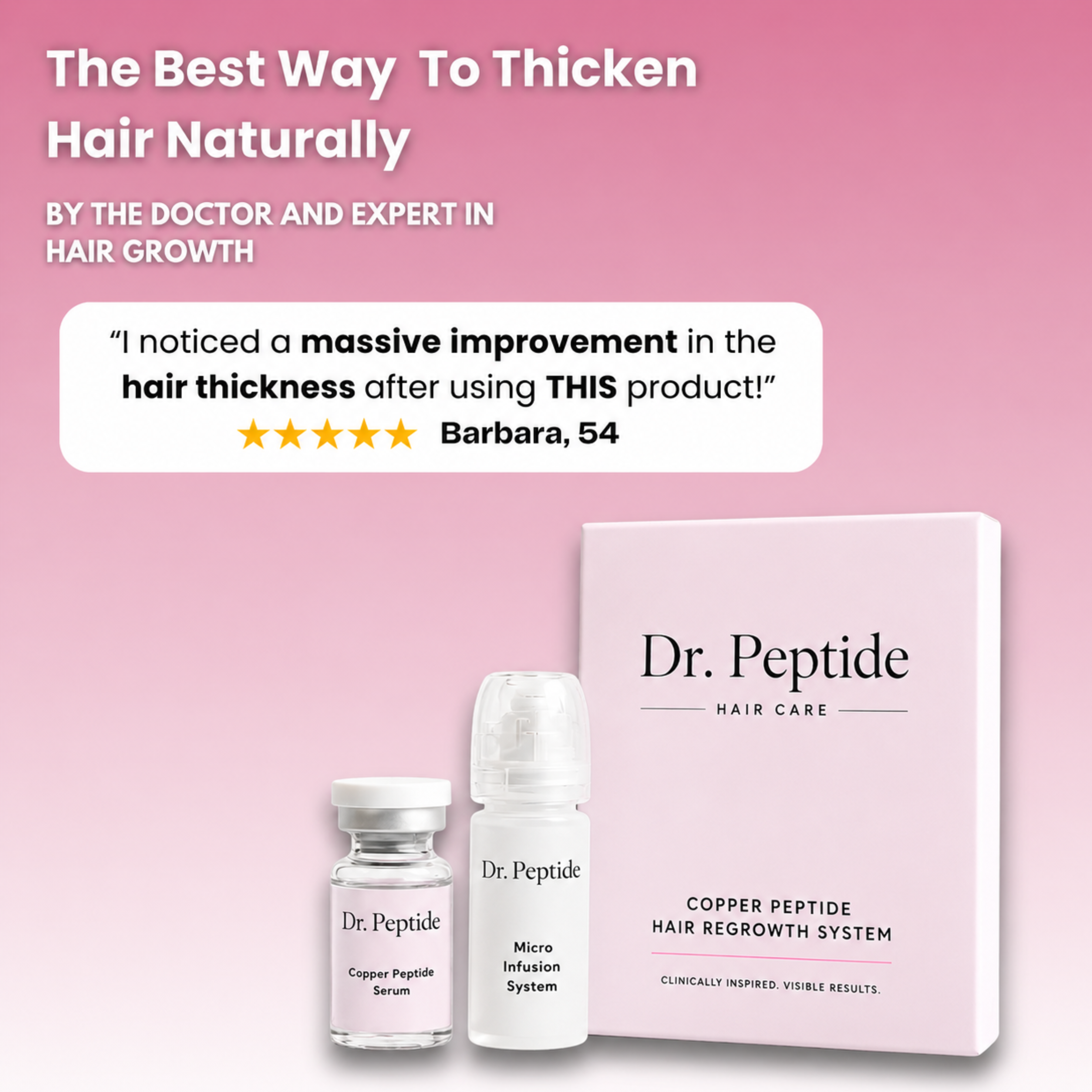 The Most Powerful Peptide Infusion  Hair Regrowth System